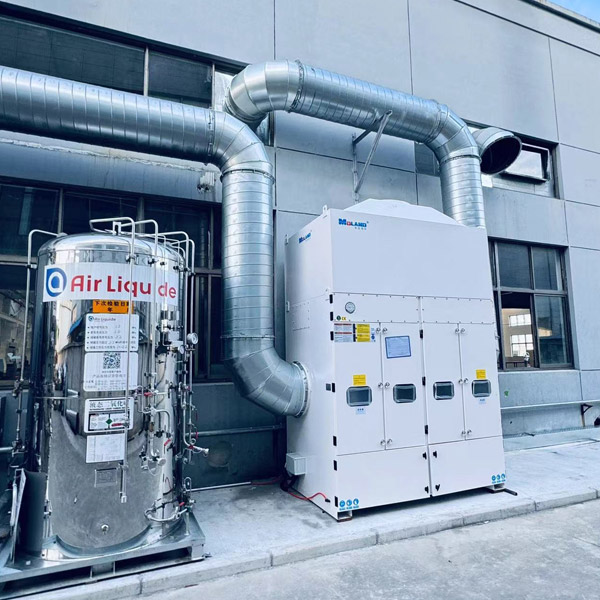 上海某电力设备公司除尘项目安装完成