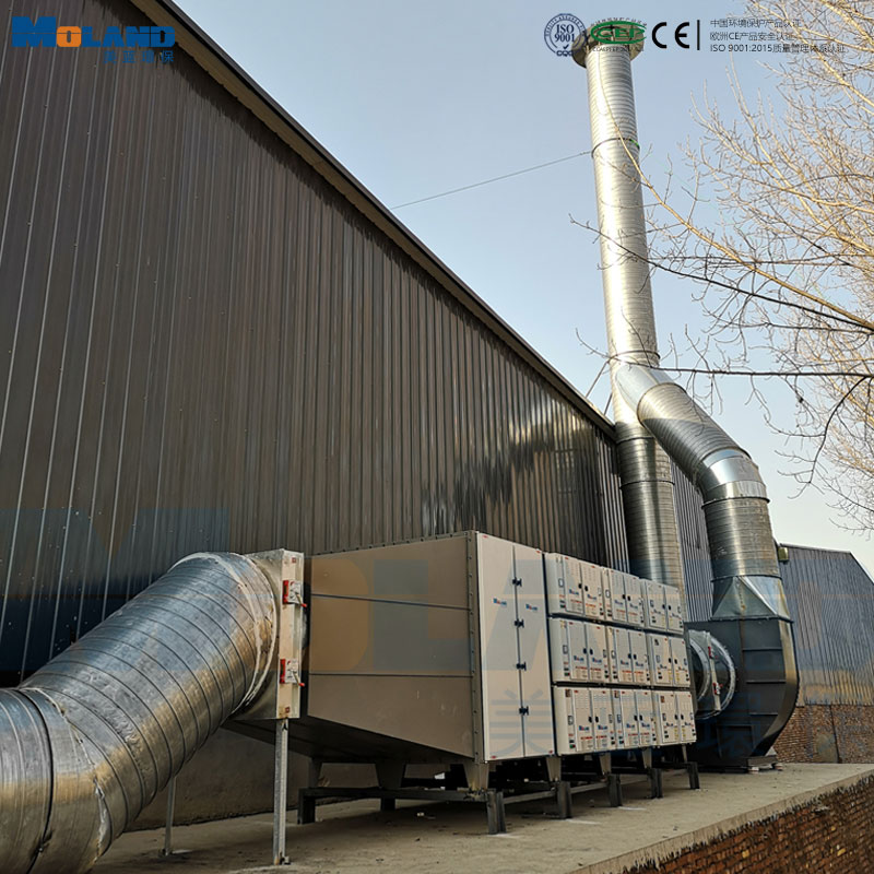 美蓝环保家具行业喷漆废气处理项目竣工